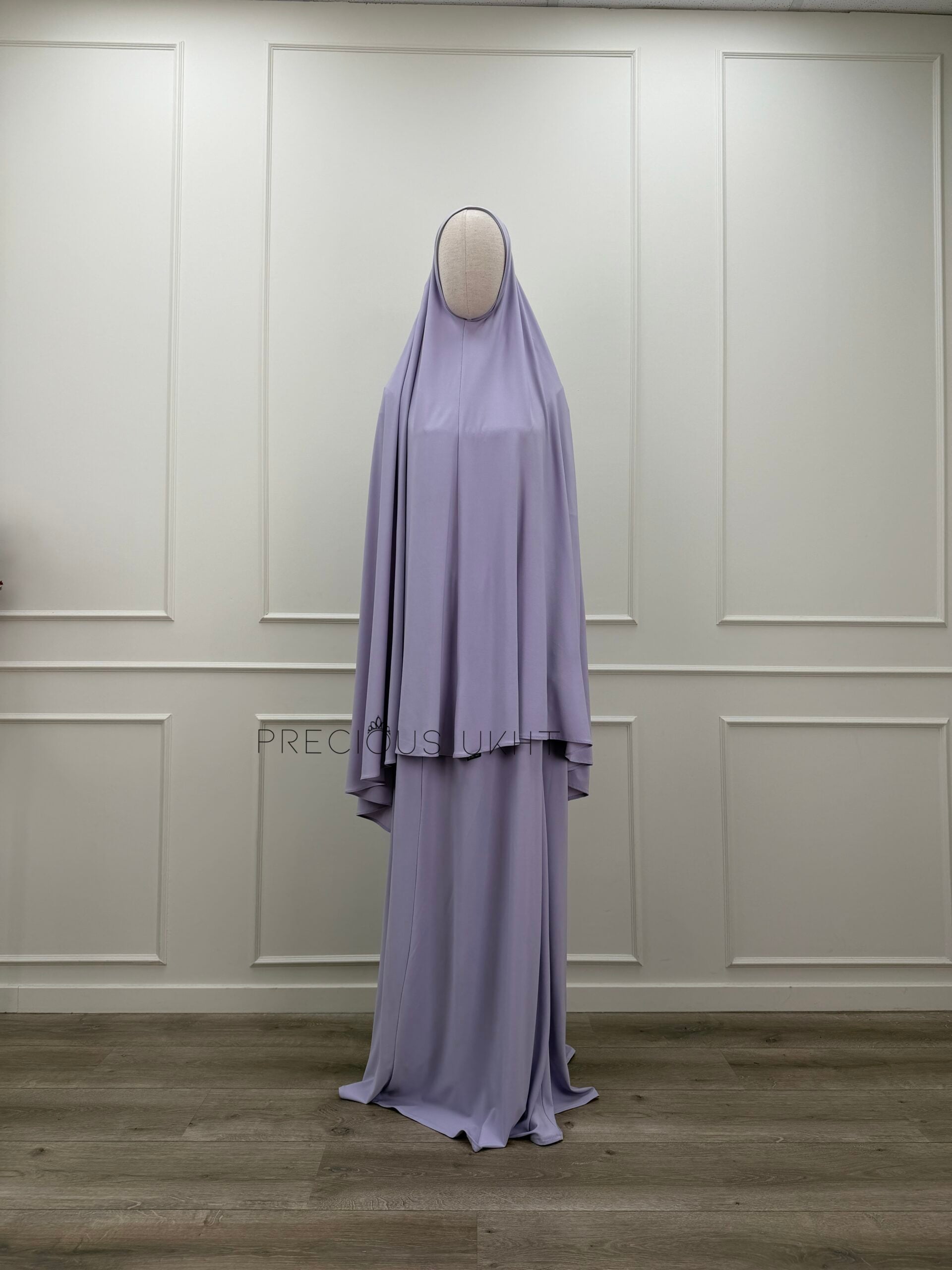 Premium Jersey Medium Khimaar & Rok 'Soft Lila'