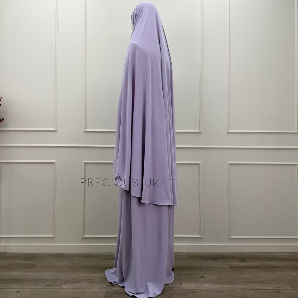 Alternative view of Premium Jersey Medium Khimaar & Rok 'Soft Lila'