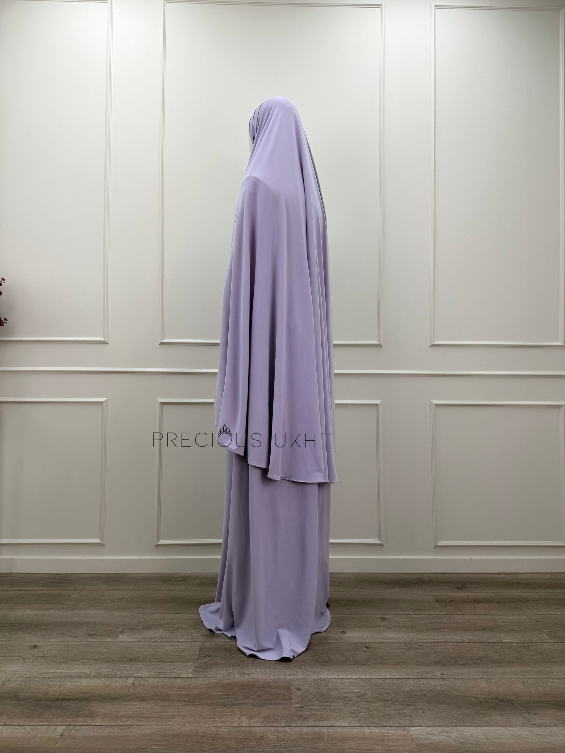Premium Jersey Medium Khimaar & Rok 'Soft Lila' - Afbeelding 2