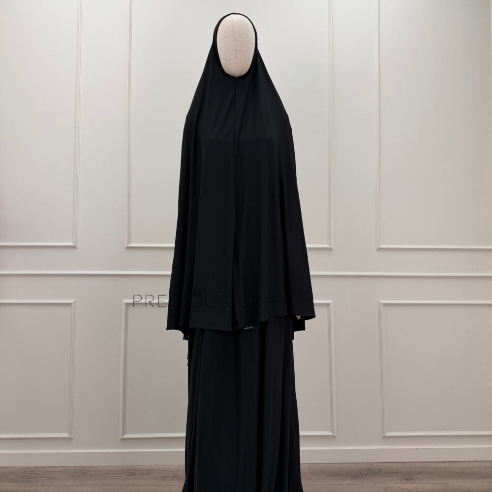 Premium Jersey Medium Khimaar & Rok 'Dark Chocolate'