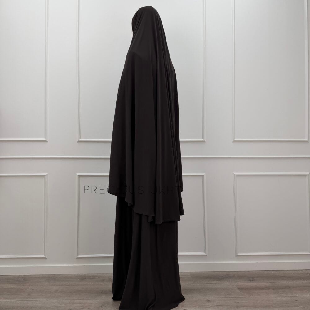 Alternative view of Premium Jersey Medium Khimaar & Rok 'Dark Chocolate'