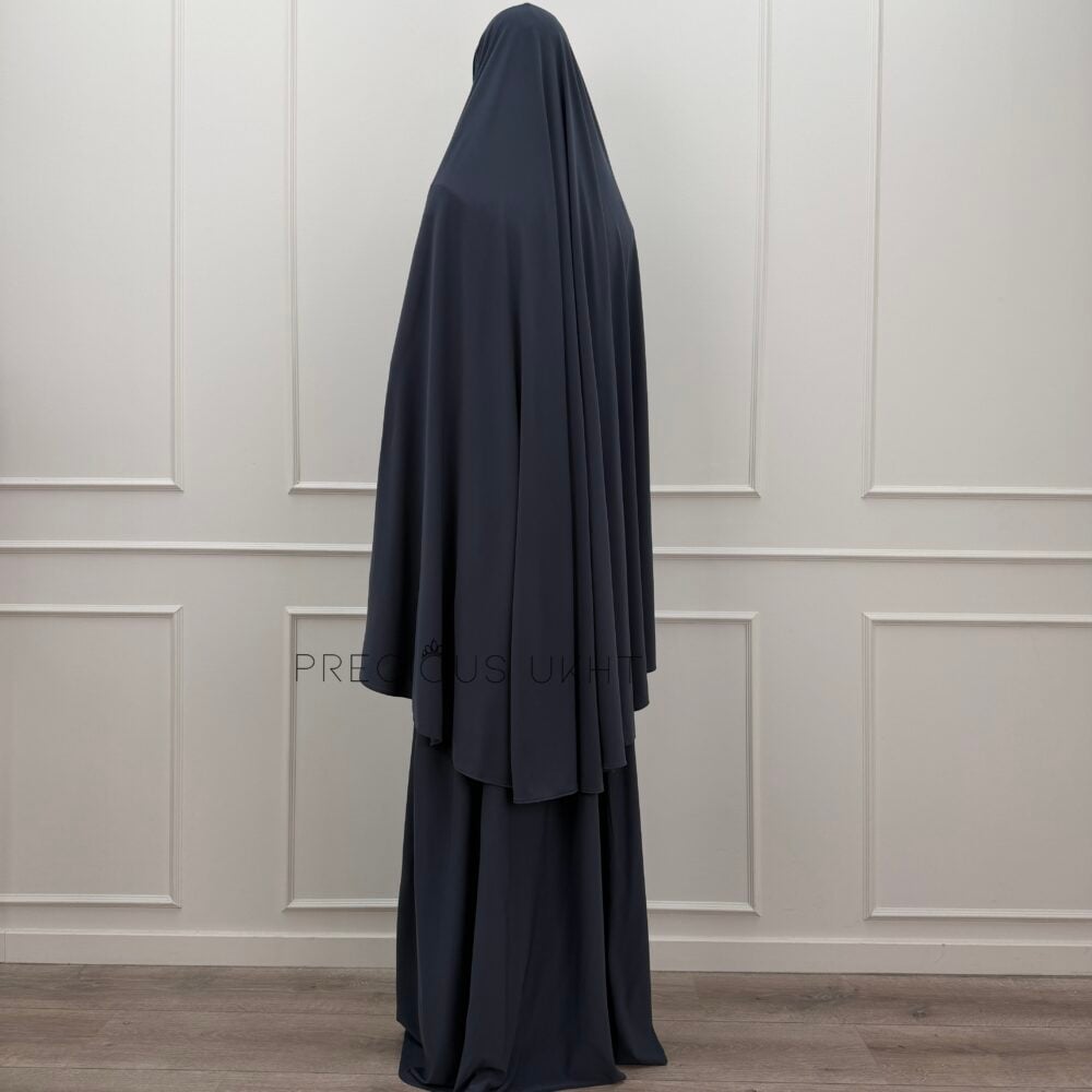 Alternative view of Premium Jersey Medium Khimaar & Rok 'Deep Grey'