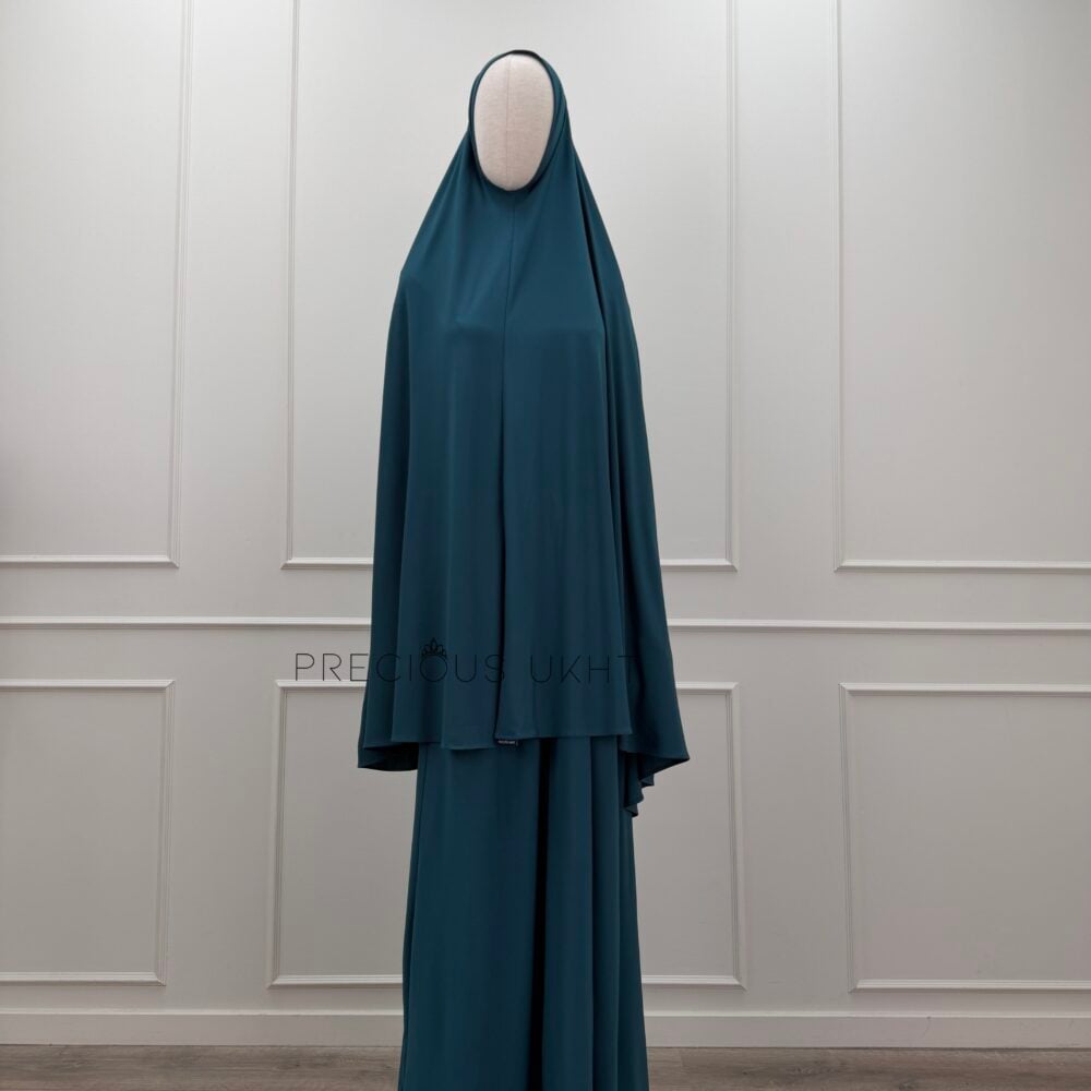 Premium Jersey Medium Khimaar & Rok 'Teal'