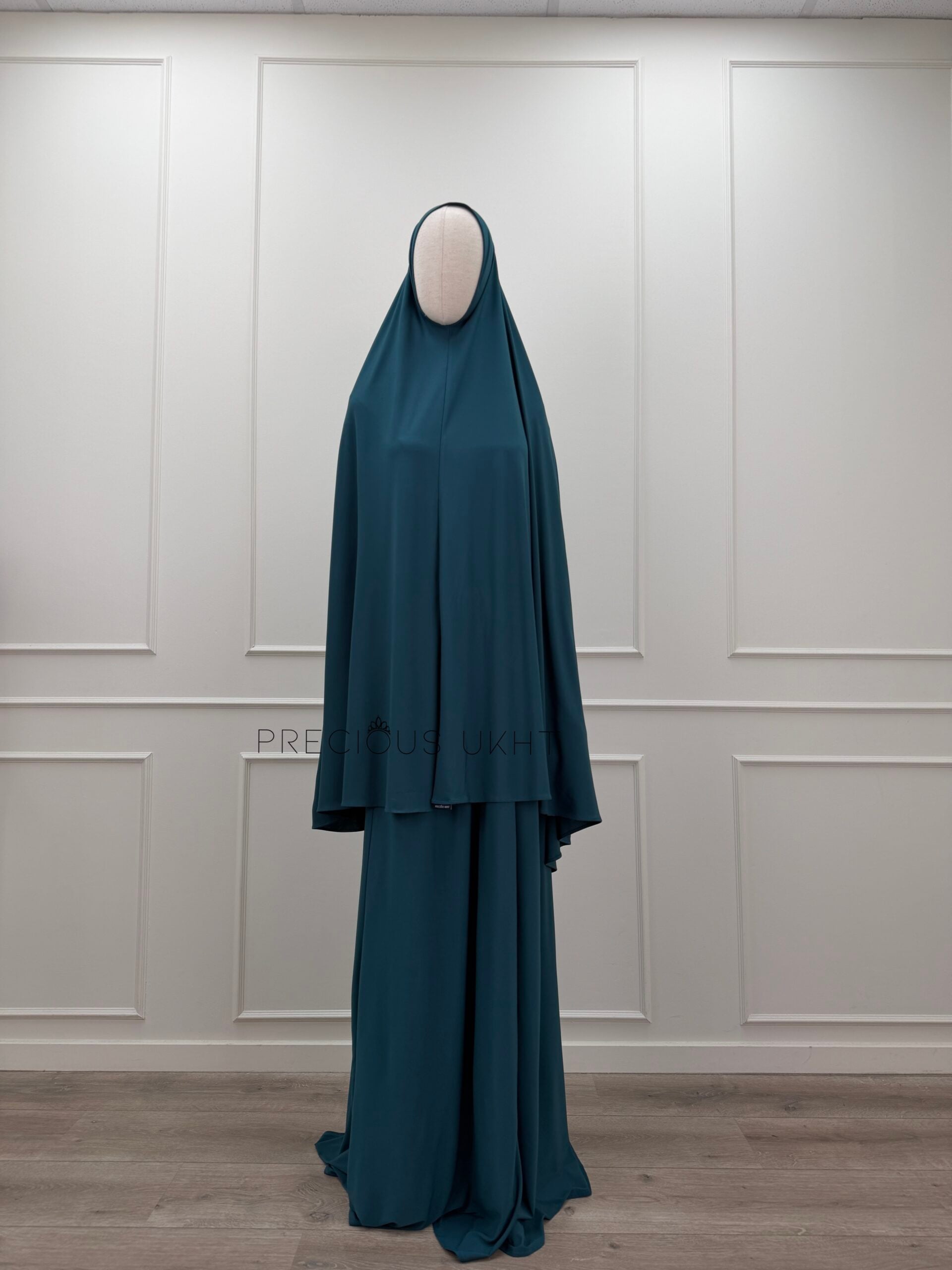 Premium Jersey Medium Khimaar & Rok 'Teal'