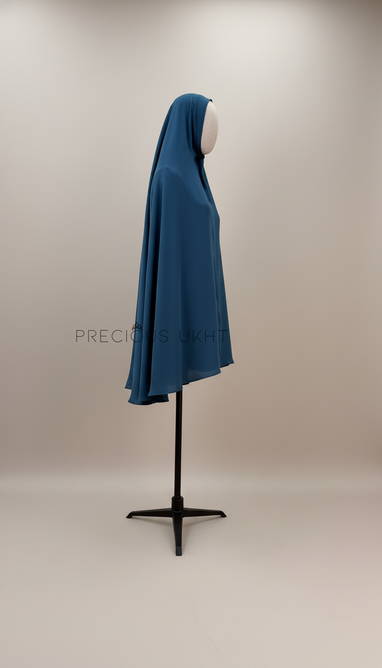 Oemayrah Medium Khimaar ‘Midnight Teal'