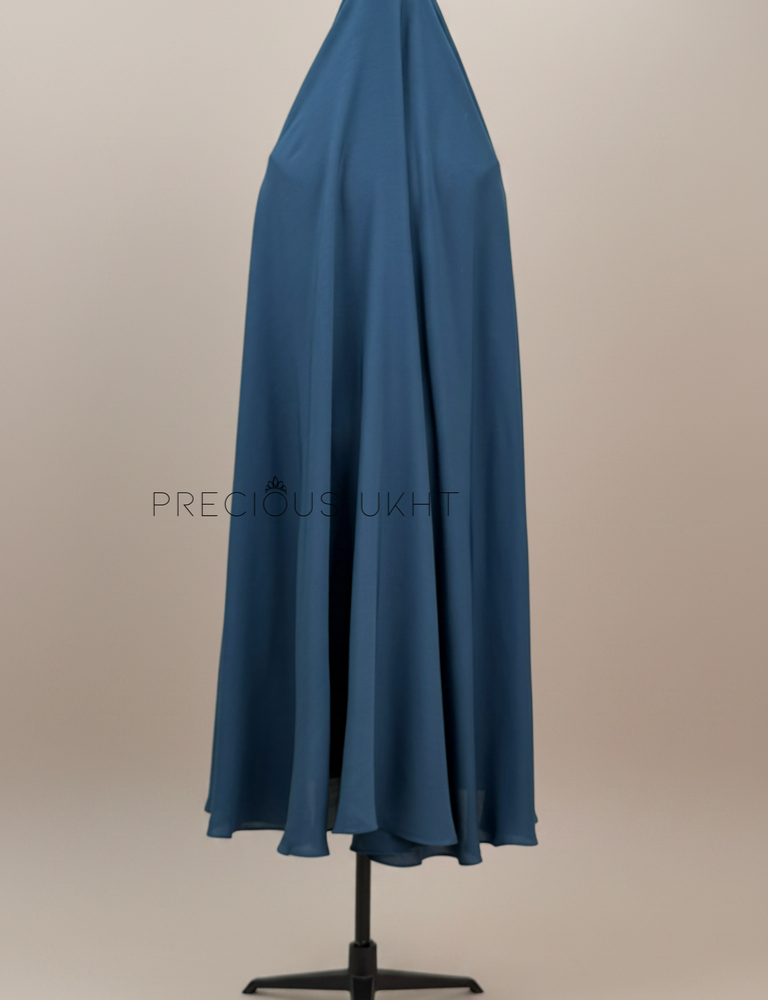 Alternative view of Oemayrah Extra Long Khimaar ‘Midnight Teal'