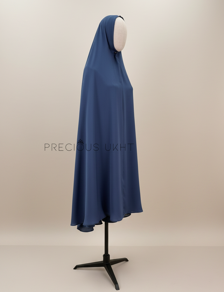 Oemayrah Extra Long Khimaar ‘Grey Blue'