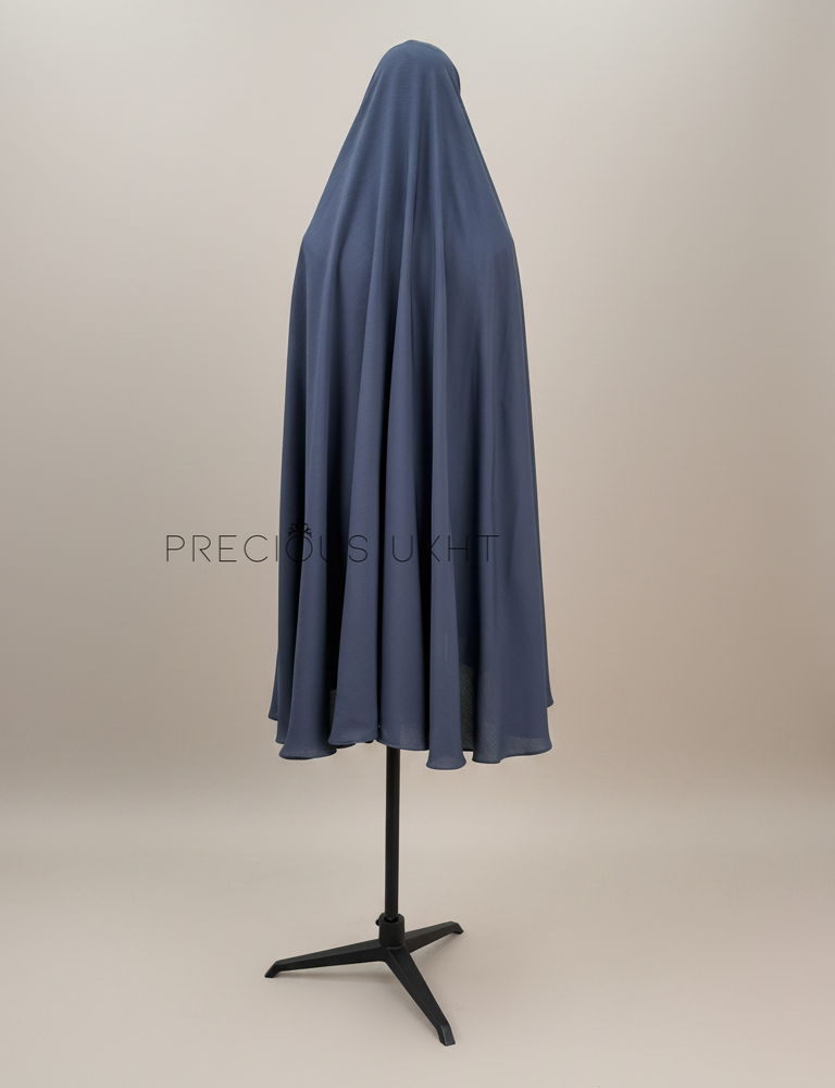 Alternative view of Oemayrah Medium Khimaar ‘Navy Grey'