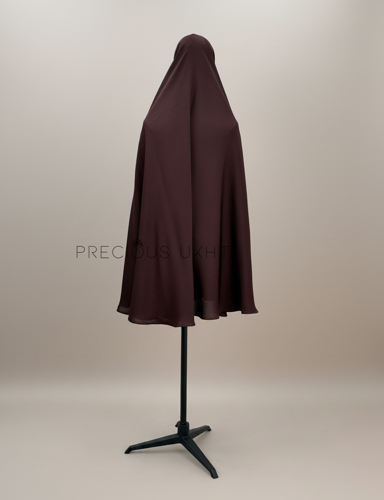 Alternative view of Oemayrah Medium Khimaar ‘Dark Brown'