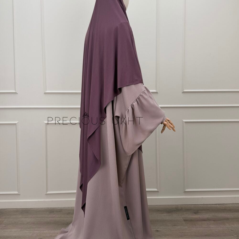 Alternative view of Amira Khimaar Long 'Dark Mauve (Bamboo Fabric)
