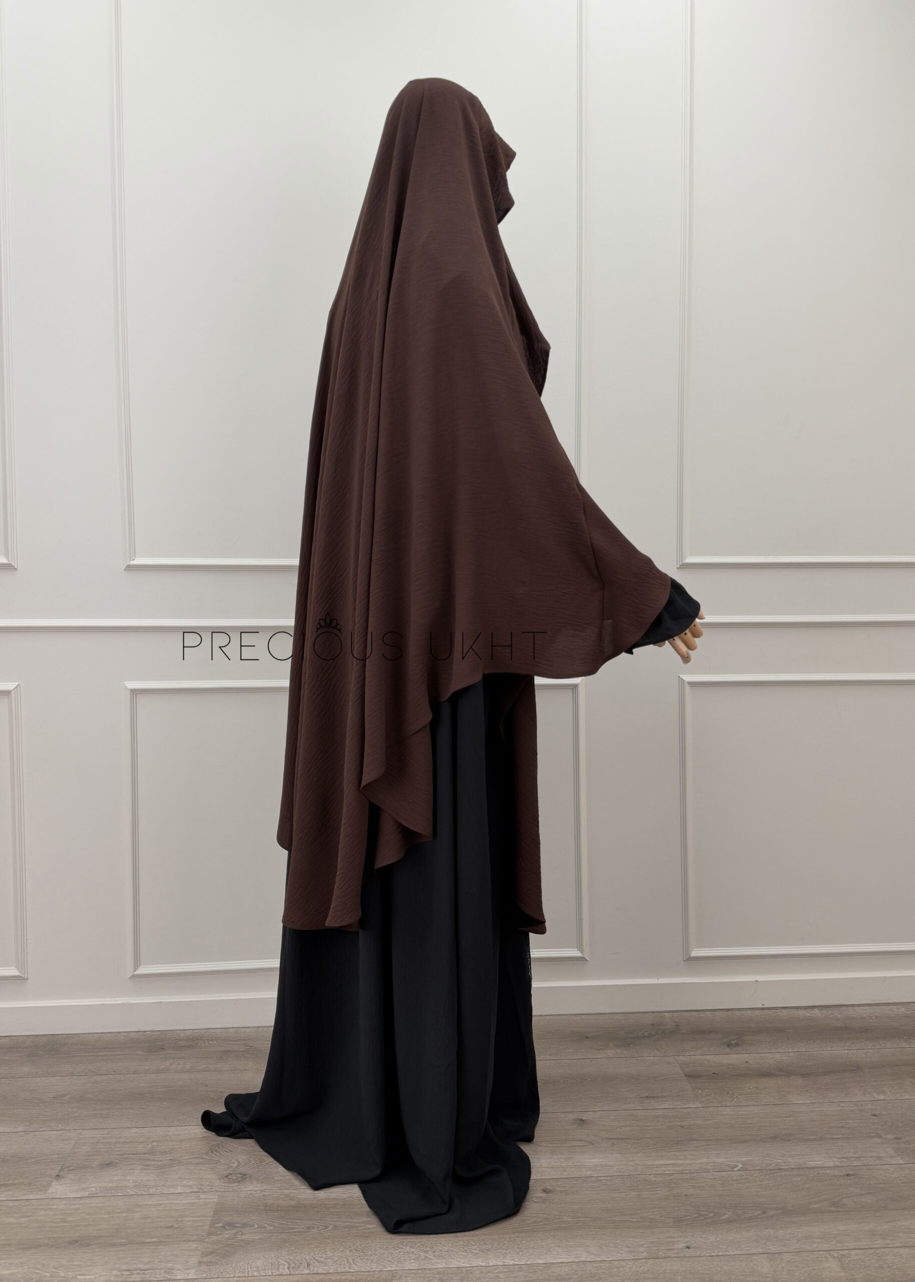 Tieback Khimaar Indonesia 'Dark Brown' - Afbeelding 2