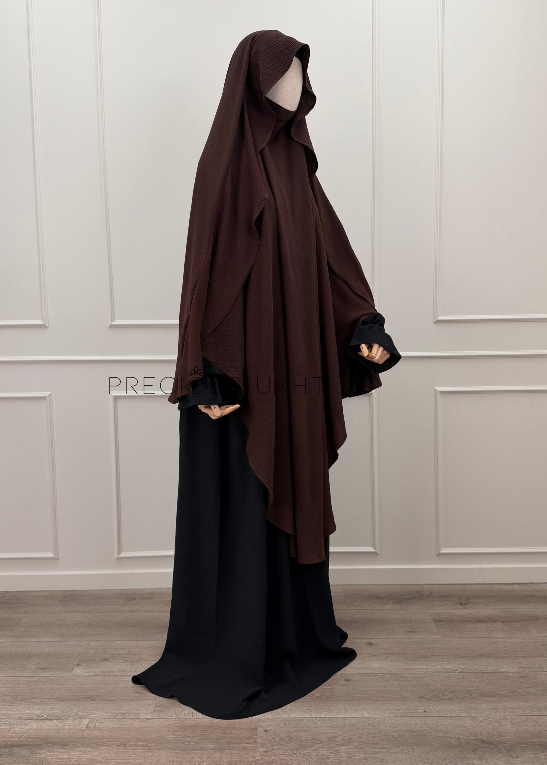 Tieback Khimaar Indonesia 'Dark Brown'