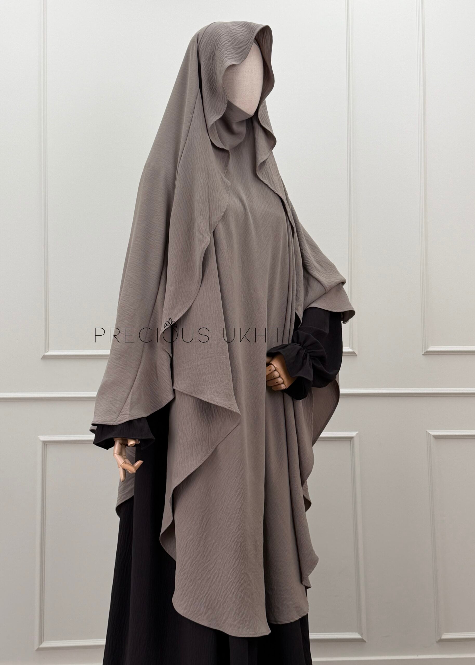 Tieback Khimaar Indonesia 'Taupe'