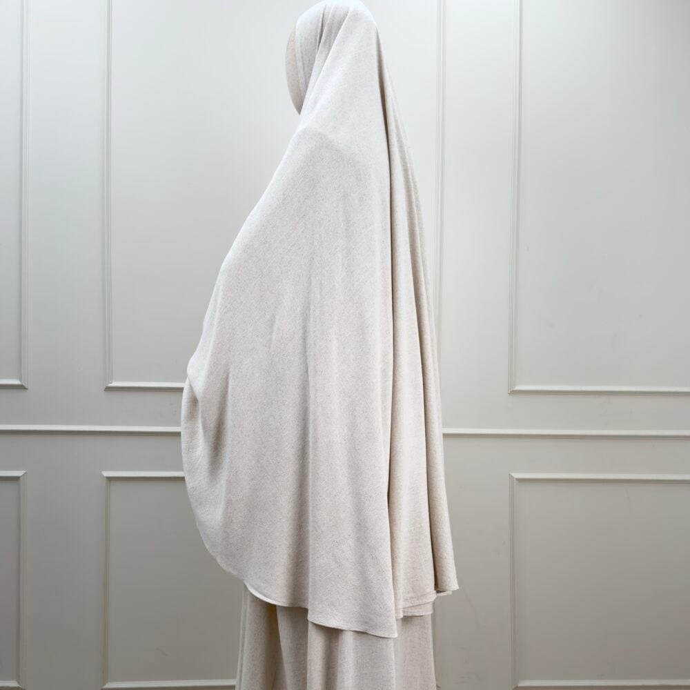 Alternative view of Saba Khimaar 'Ice Beige'