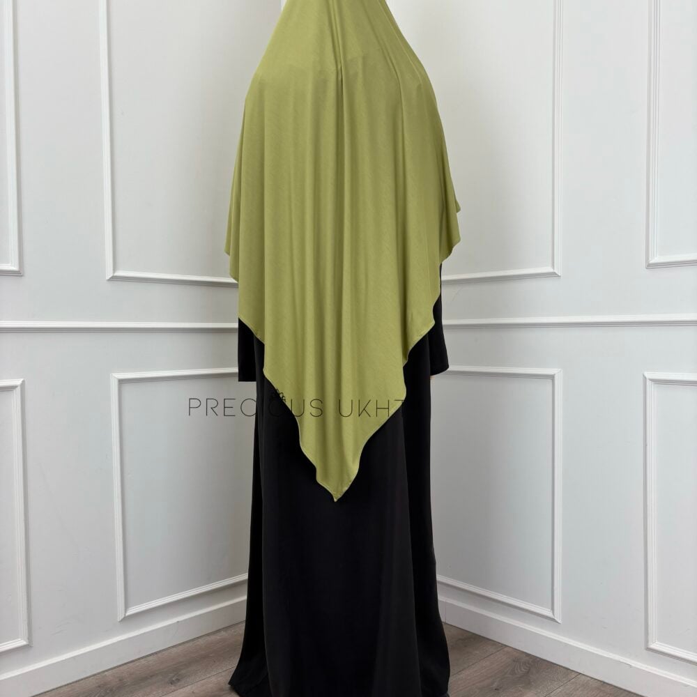 Alternative view of Amira Khimaar Short 'Lime' (Bamboo Fabric)