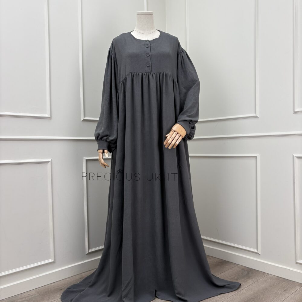 Stretch Abaya Youssra 'Grey’