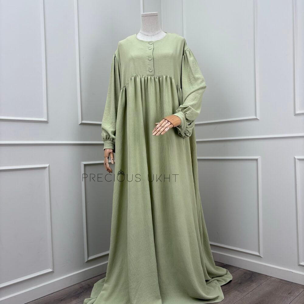Stretch Abaya Youssra 'Pistachio’