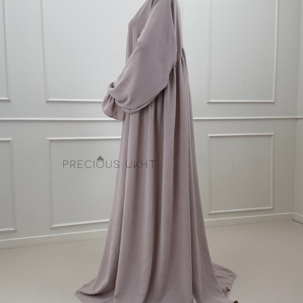 Alternative view of Sakeenah Stretch Abaya 'Mushroom Beige'