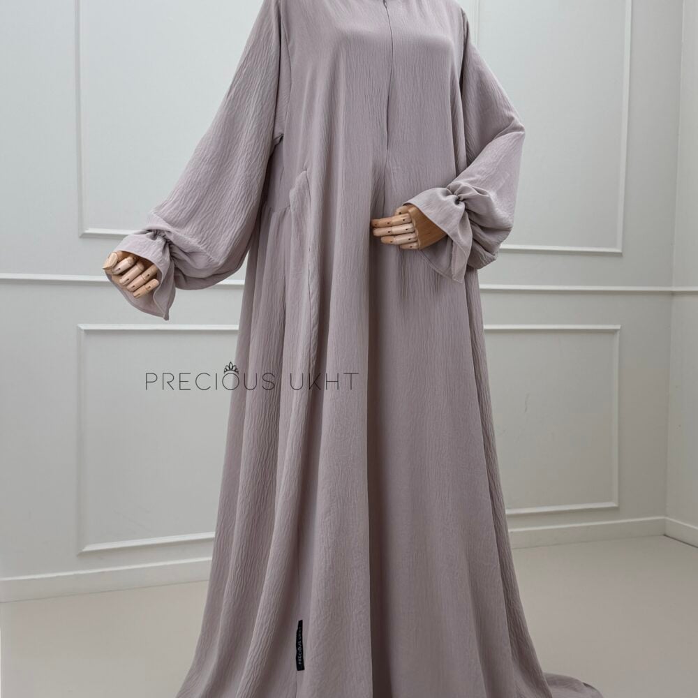 Sakeenah Stretch Abaya 'Mushroom Beige'
