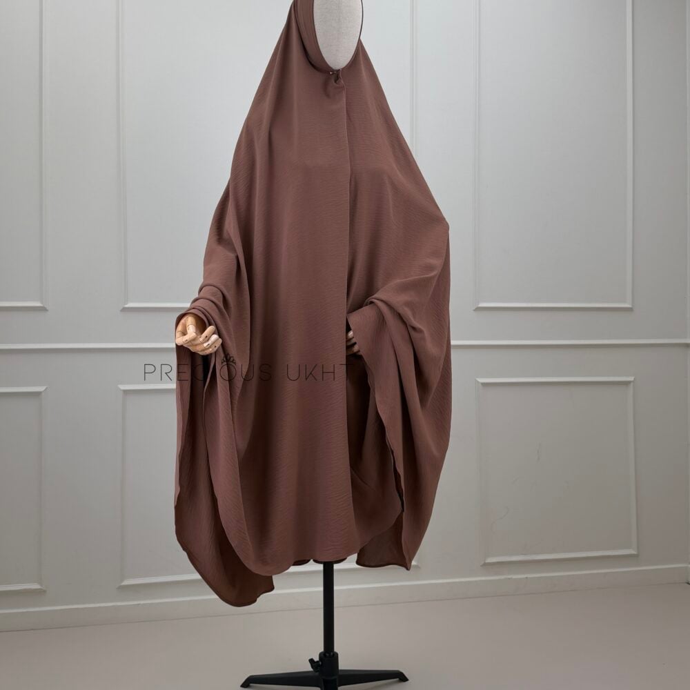 Precious Ukht Extra Long Stretch Khimaar 'Cacao Taupe'