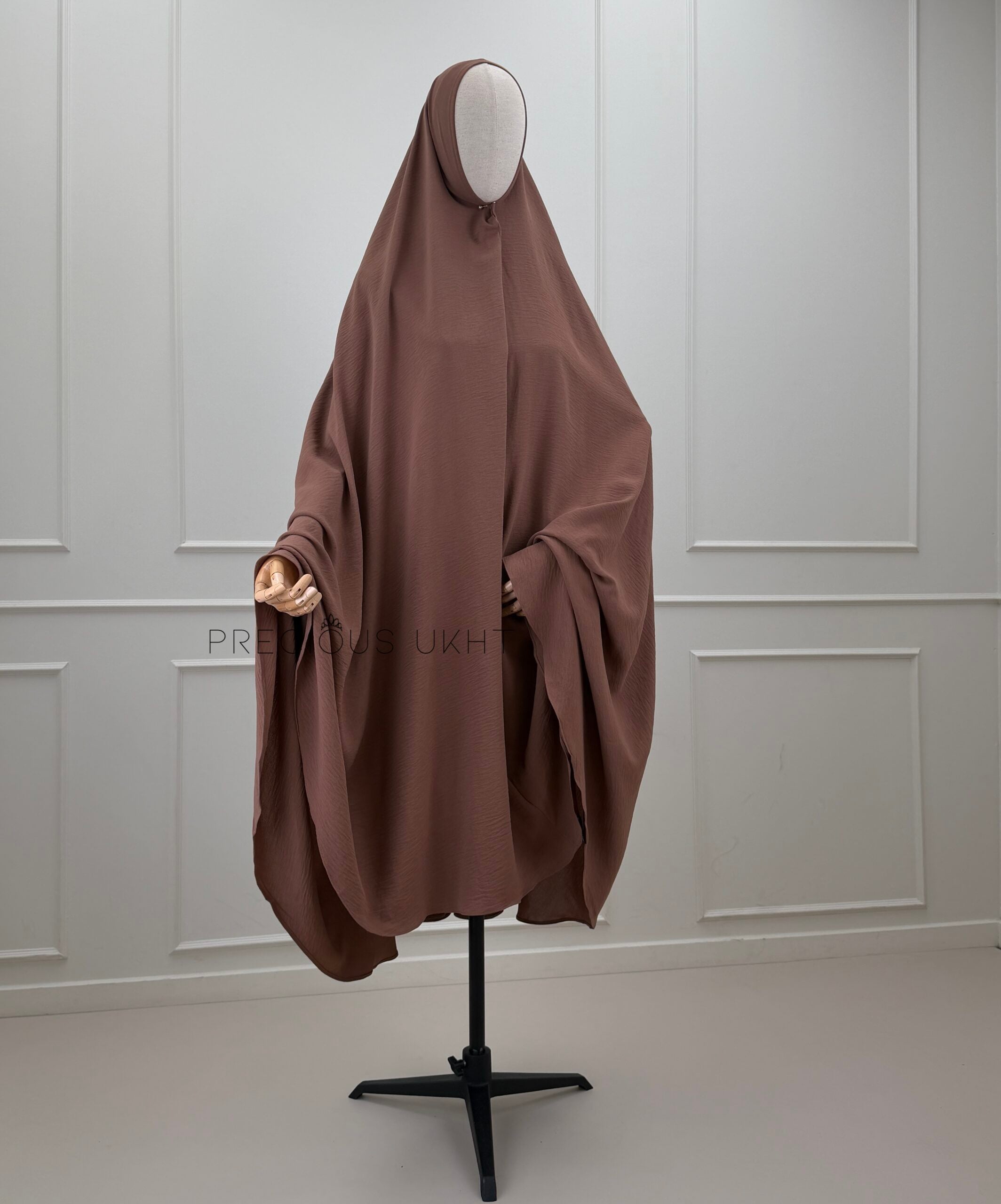 Precious Ukht Extra Long Stretch Khimaar 'Cacao Taupe'