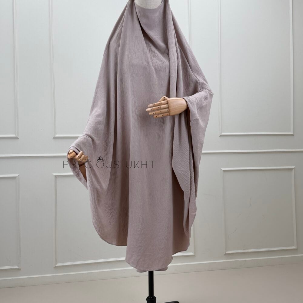 Precious Ukht Tieback Extra Long Stretch Khimaar 'Mushroom Beige'