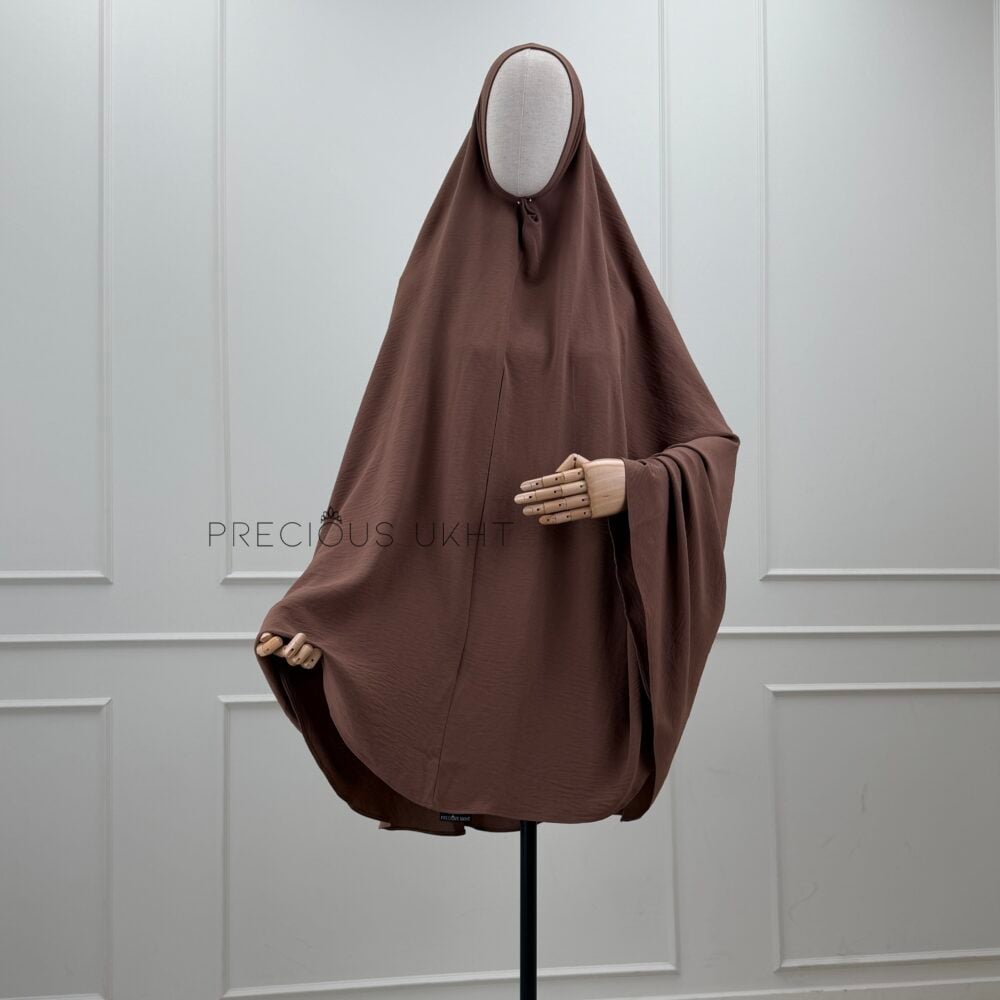 Precious Ukht Medium Stretch Khimaar 'Cacao Taupe'