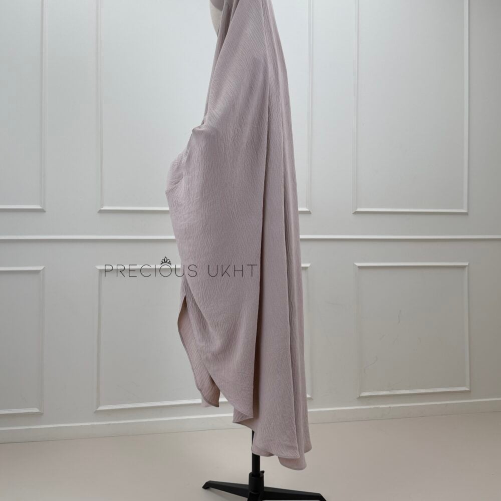 Alternative view of Precious Ukht Tieback Extra Long Stretch Khimaar 'Mushroom Beige'