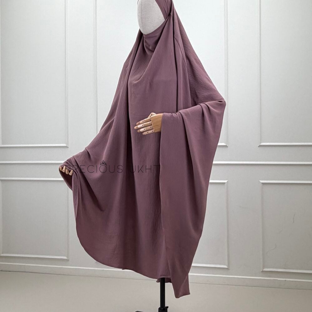Precious Ukht Tieback Extra Long Stretch Khimaar 'Dusty Mauve'