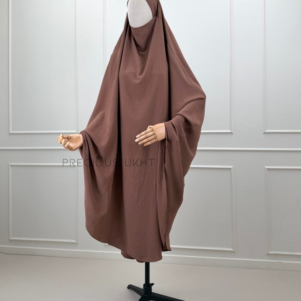 Precious Ukht Tieback Extra Long Stretch Khimaar 'Cacao Taupe'