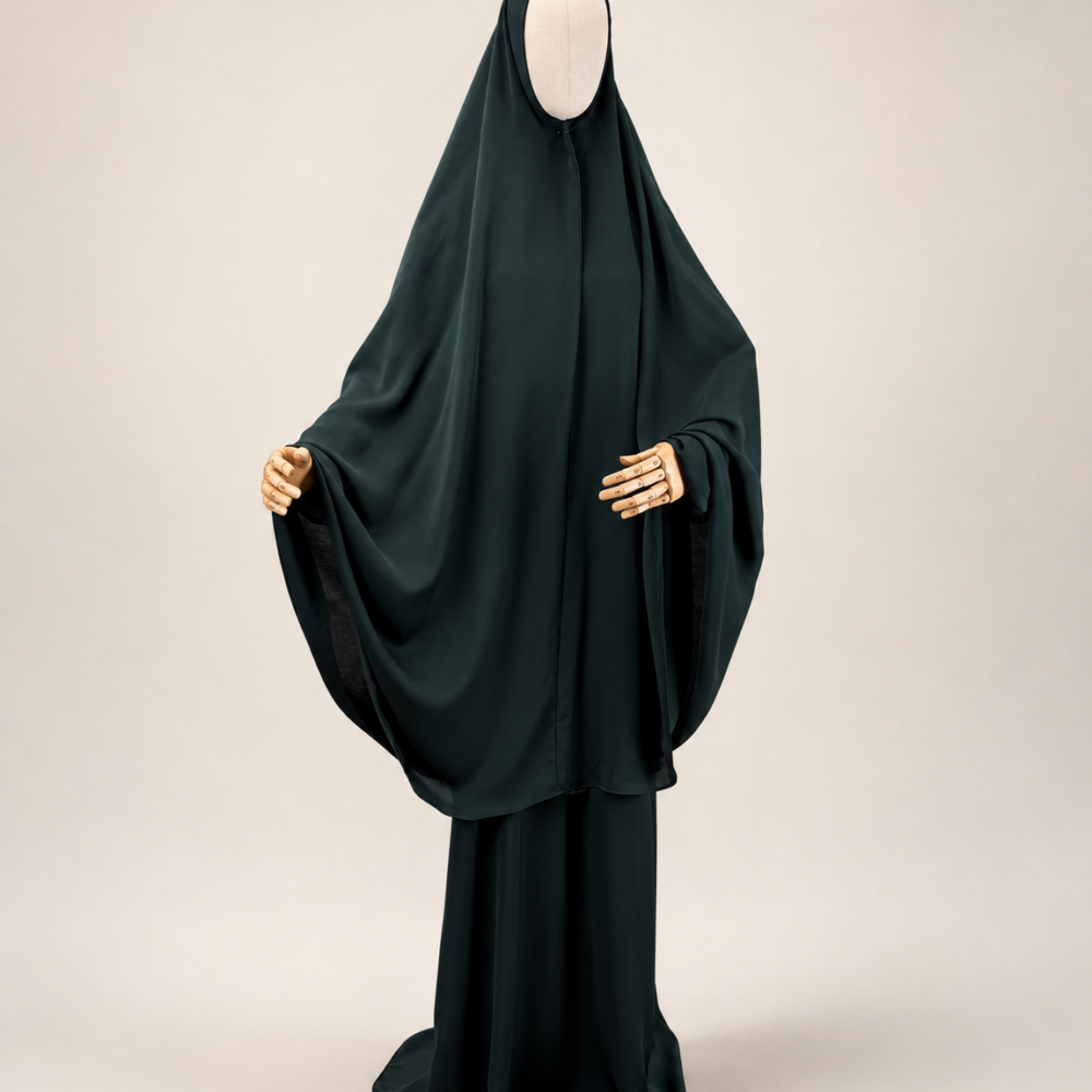 Oemayrah Extra Long Khimaar ‘Pine Green'