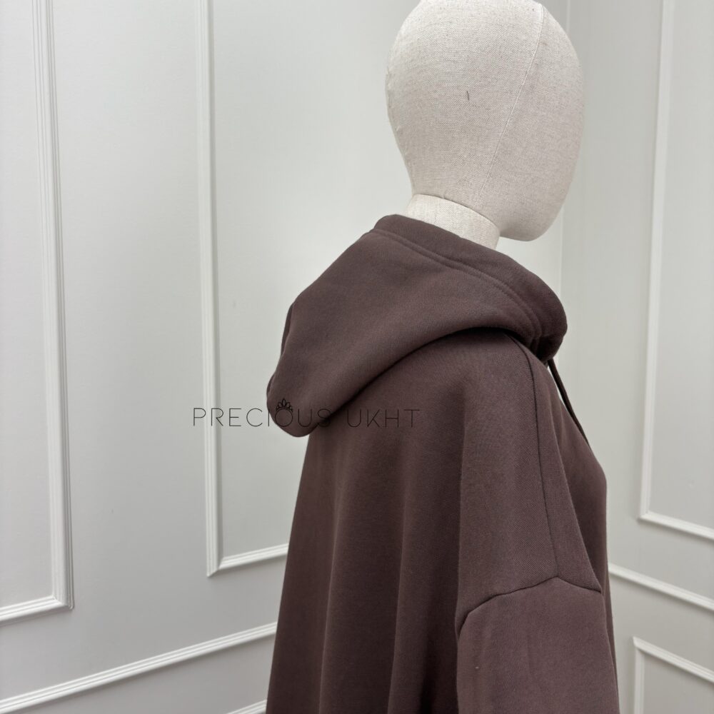 Hoodie Vest ‘Dark Brown’ - Afbeelding 6
