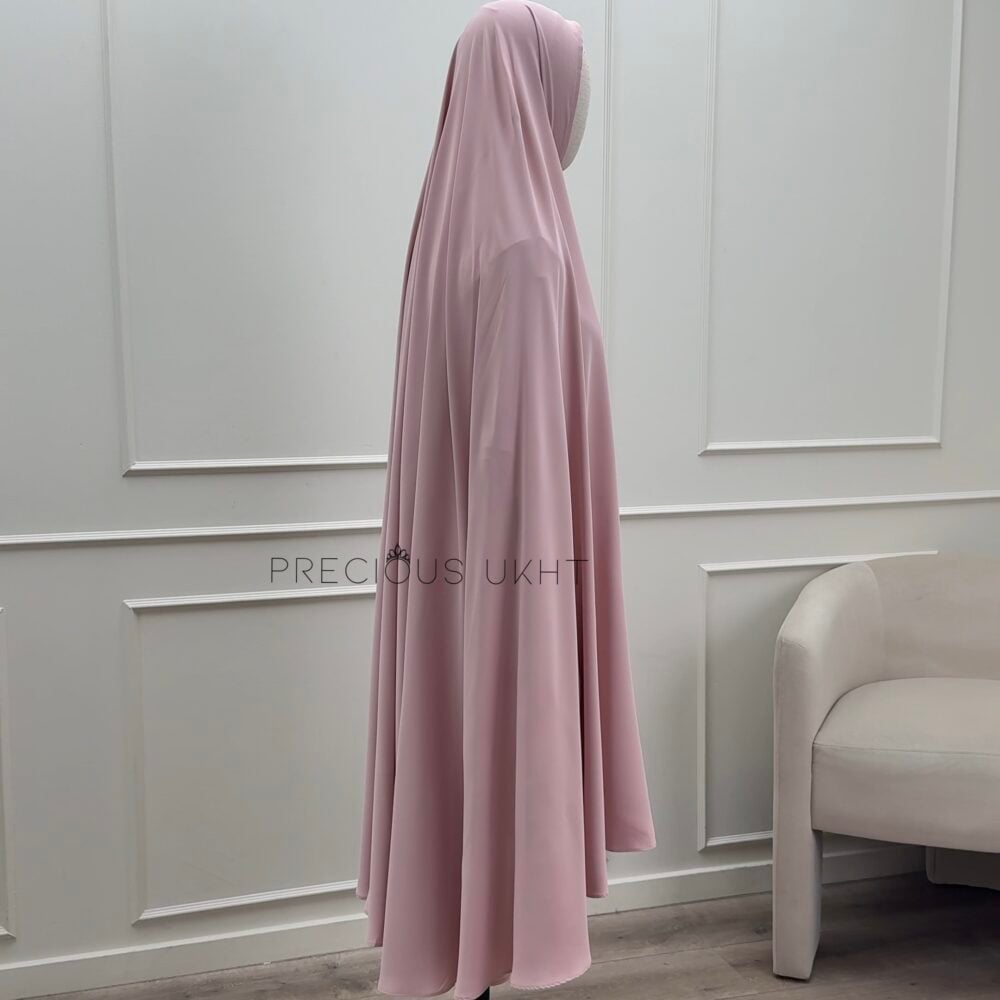 Alternative view of Luxury Extra Long Khimaar 'Soft Rose'