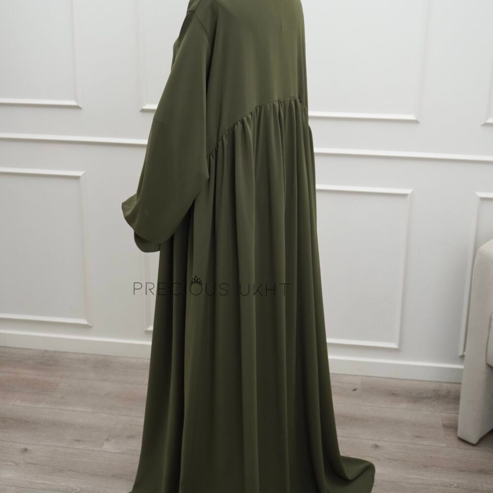 Luxury Nida Sakeenah Abaya 'Khaki' - Afbeelding 4