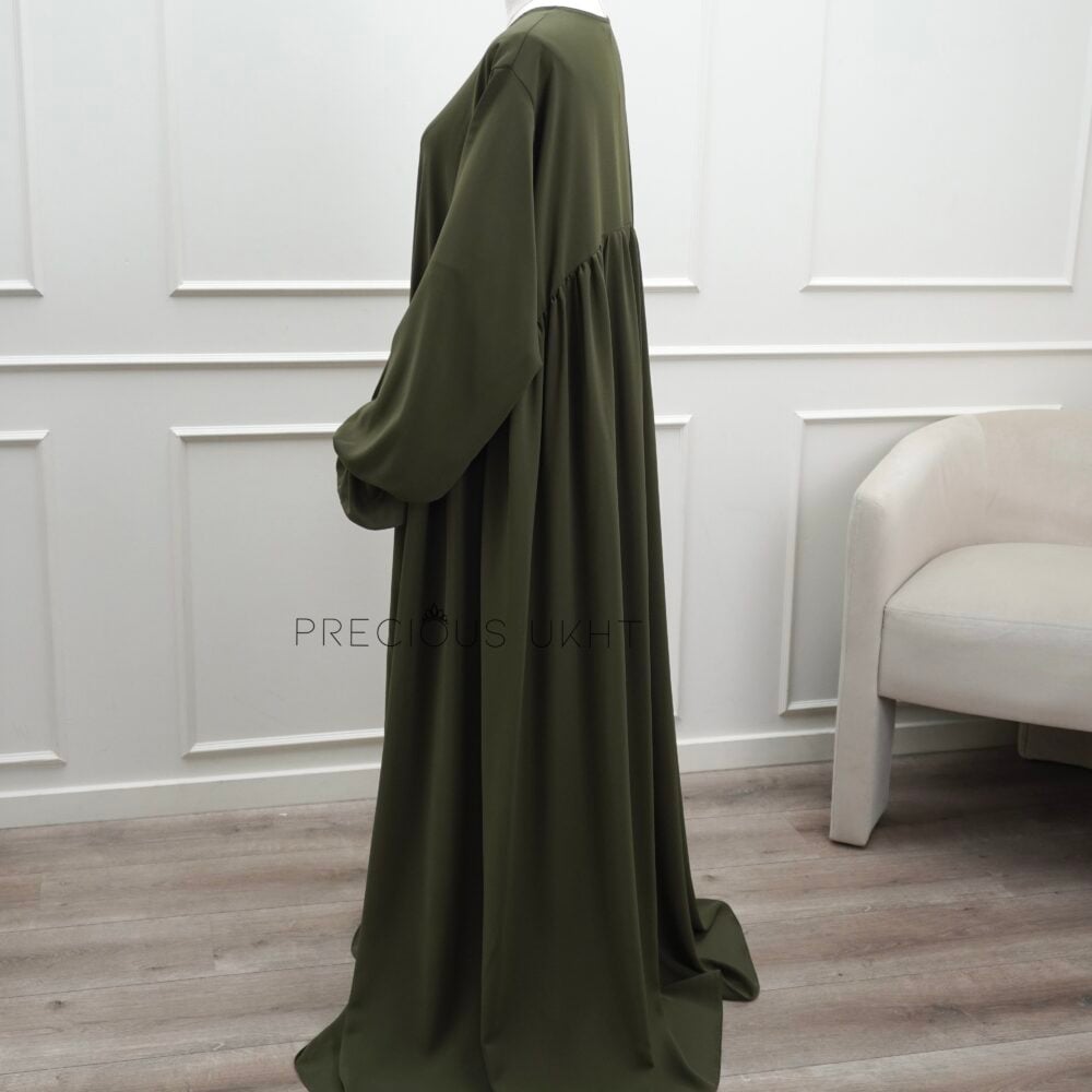 Luxury Nida Sakeenah Abaya 'Khaki' - Afbeelding 5