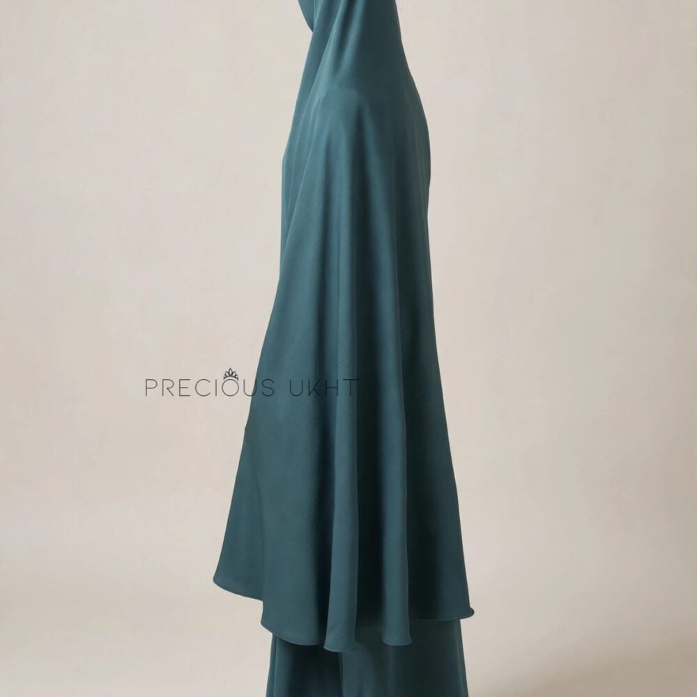 Alternative view of Oemayrah Extra Long Khimaar ‘Jade Green'