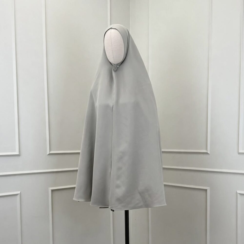 Thick Nida Medium Khimaar 'Gravel Grey'
