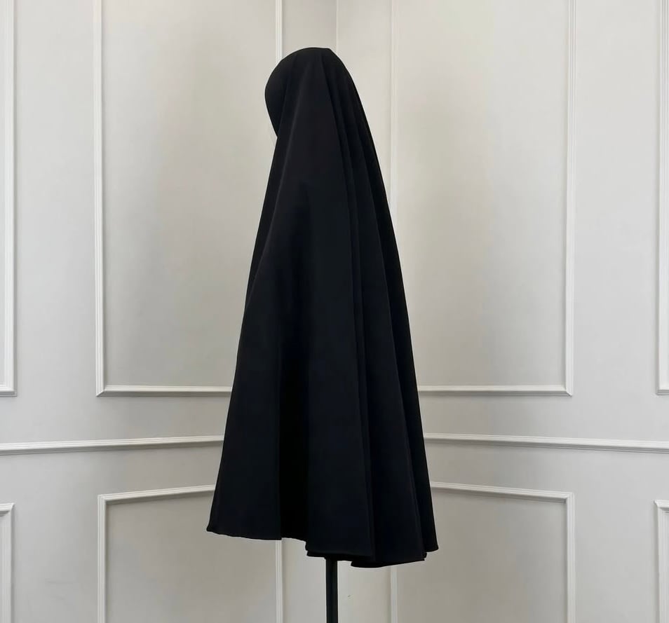 Alternative view of Thick Nida Medium Khimaar 'Black'