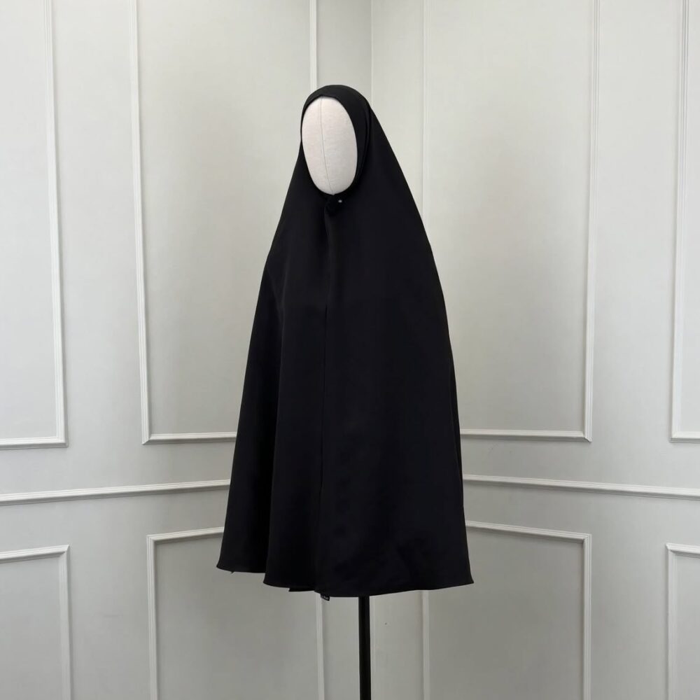 Thick Nida Medium Khimaar 'Black'