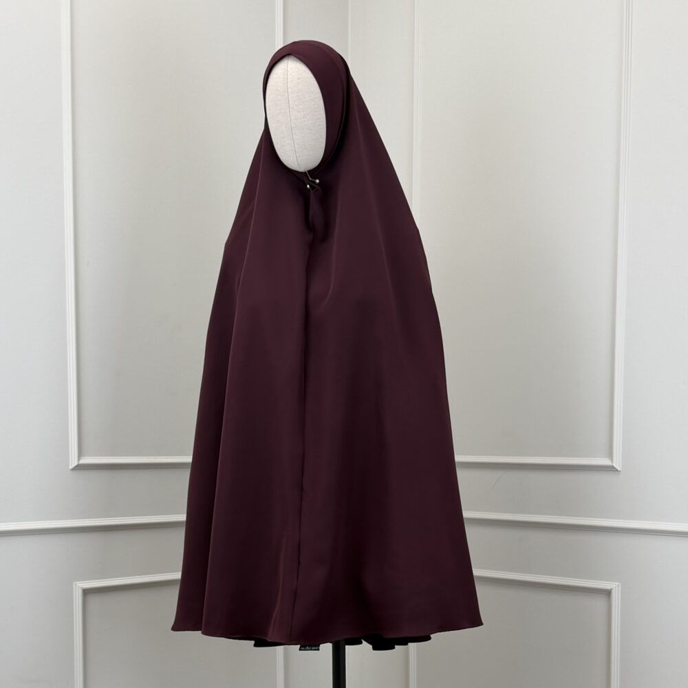 Thick Nida Medium Khimaar 'Burgundy'