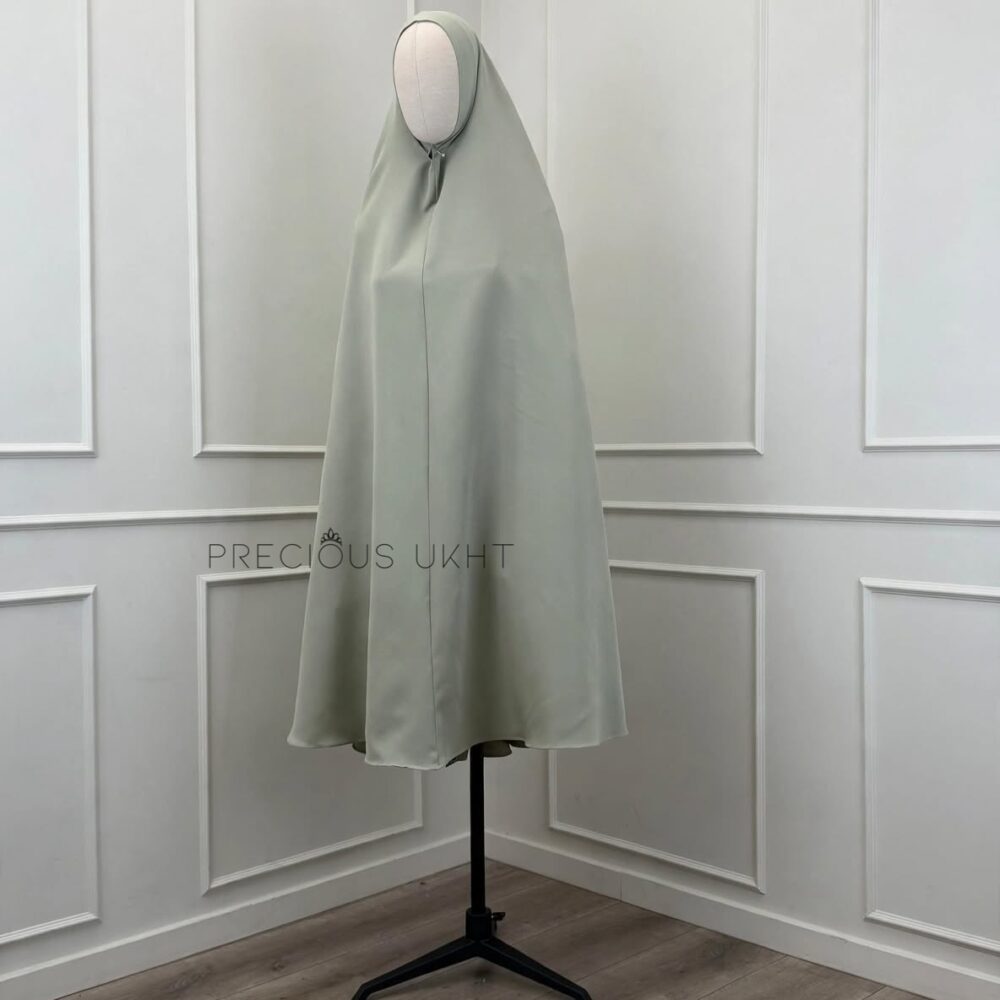 Thick Nida Extra Long Khimaar 'Sage Green'