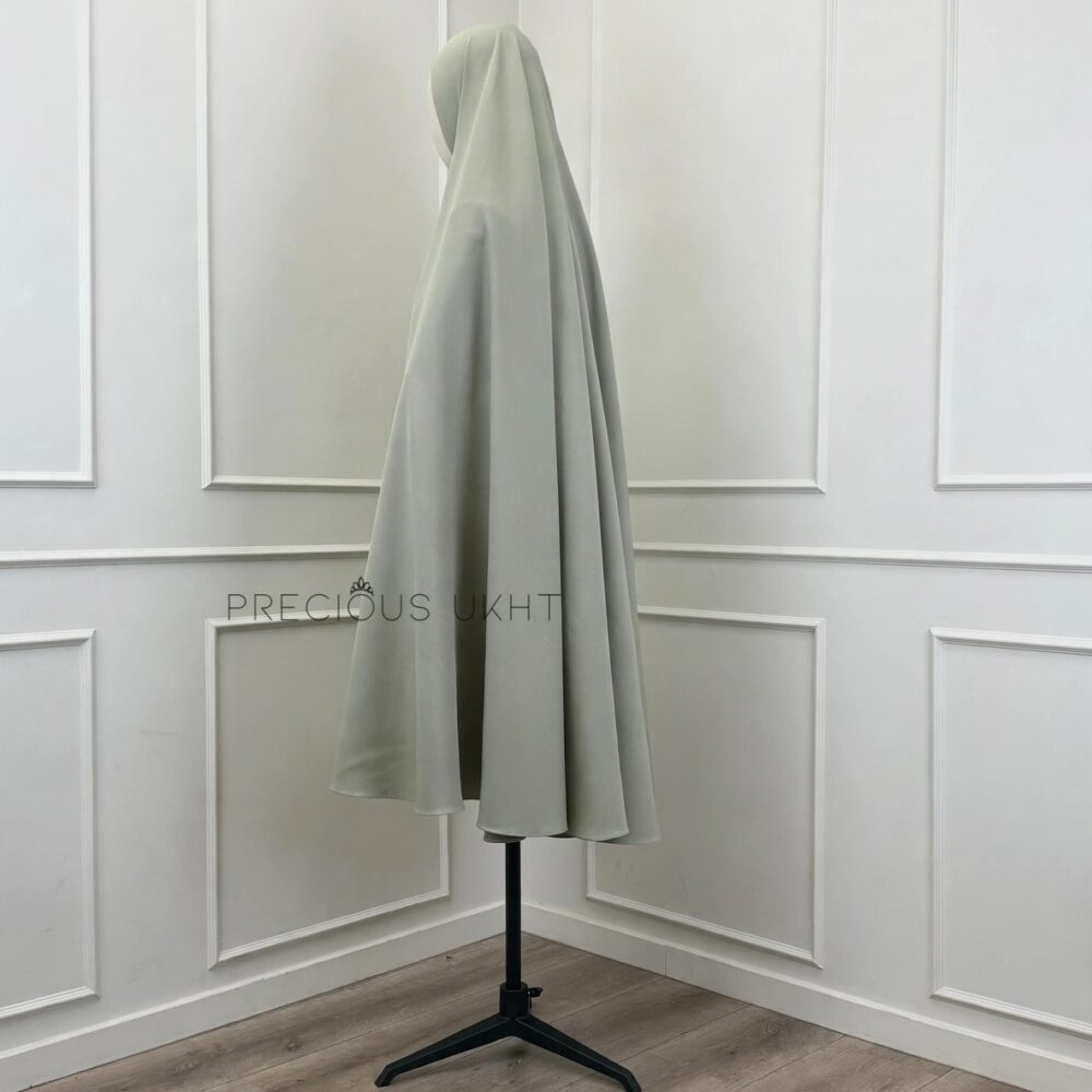 Alternative view of Thick Nida Extra Long Khimaar 'Sage Green'