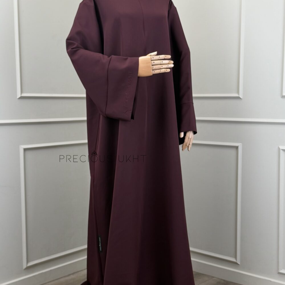 Thick Nida Suheila Abaya 'Burgundy'