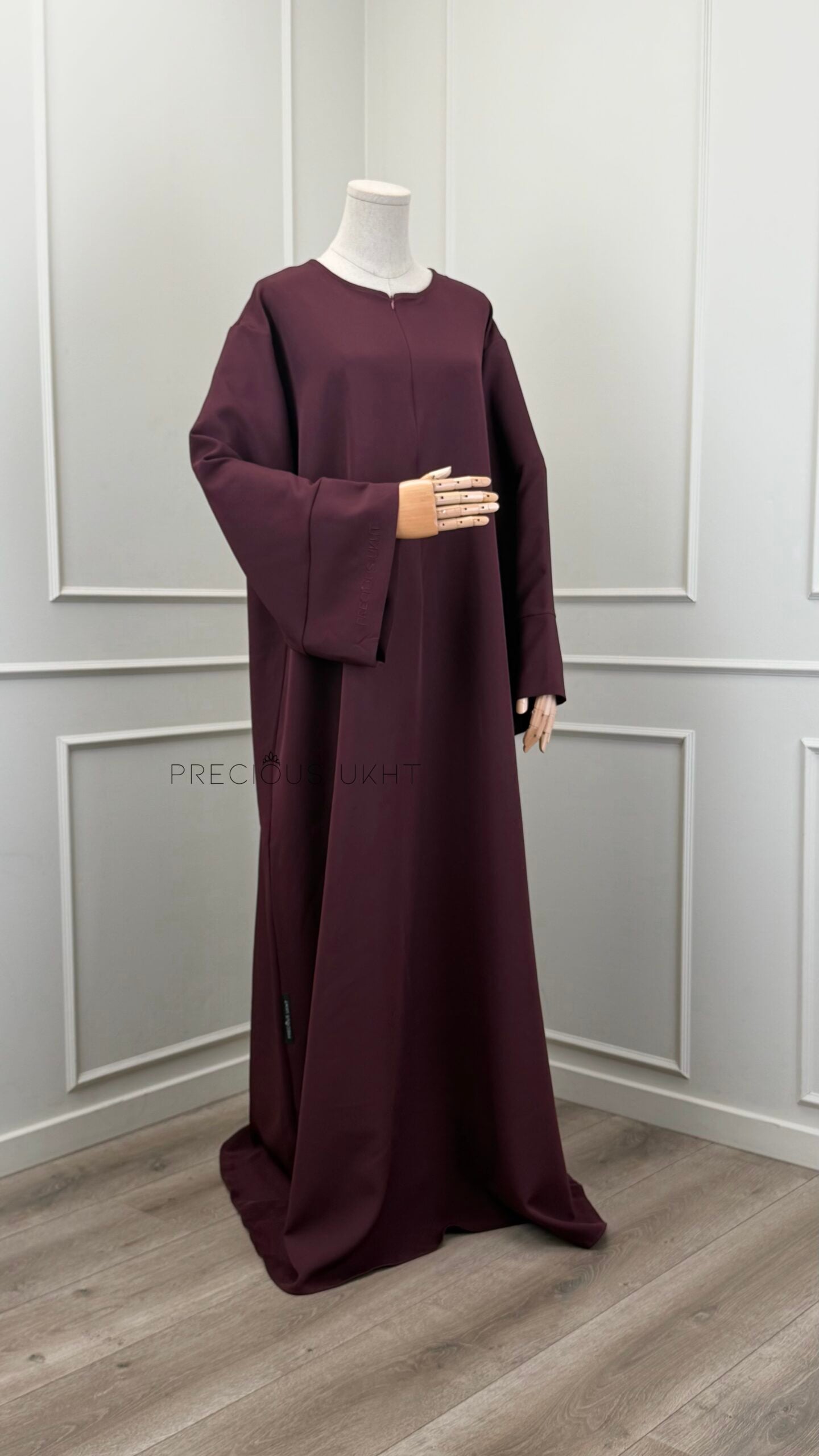 Thick Nida Suheila Abaya 'Burgundy'