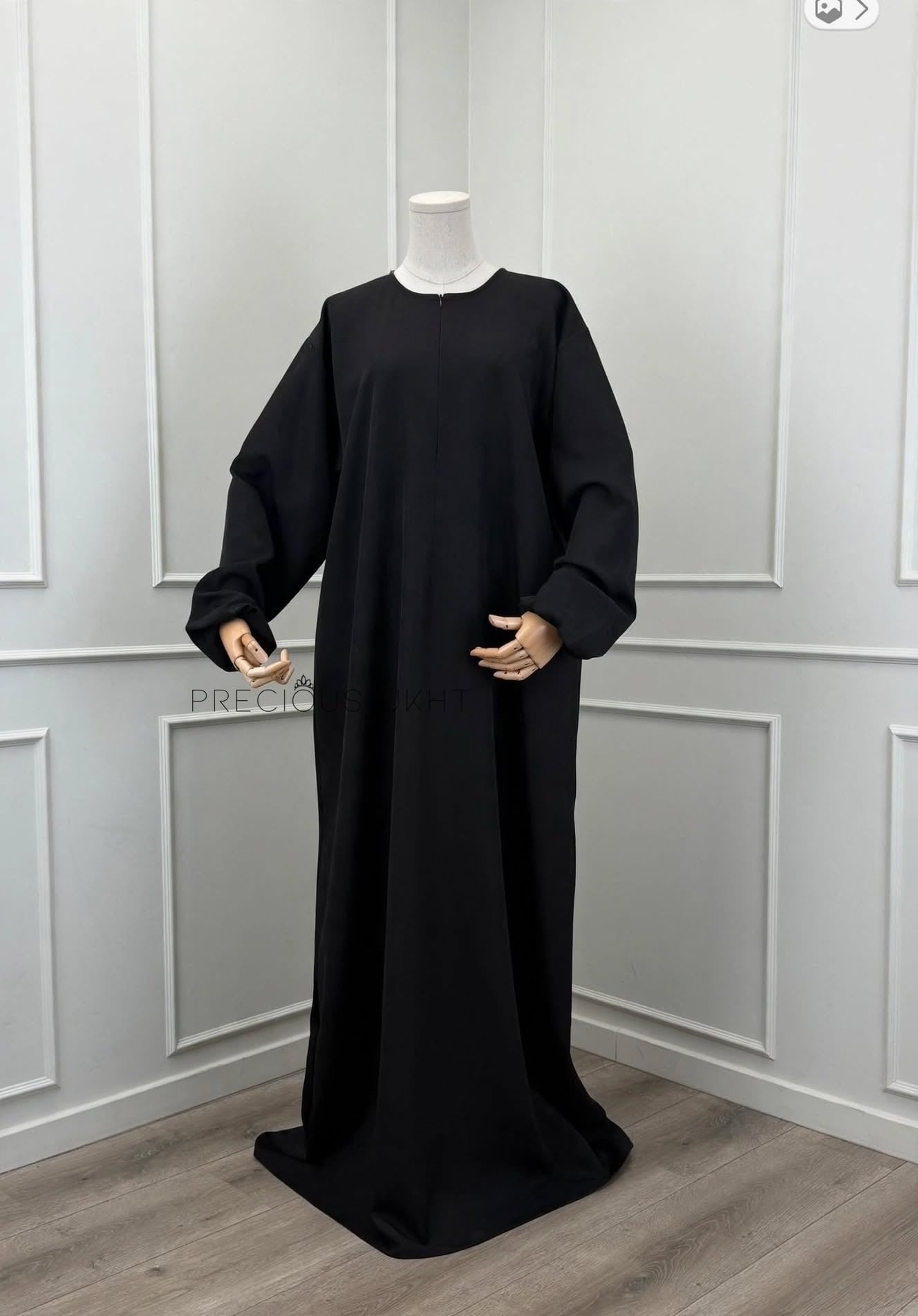 Thick Nida Wissam Abaya 'Black'