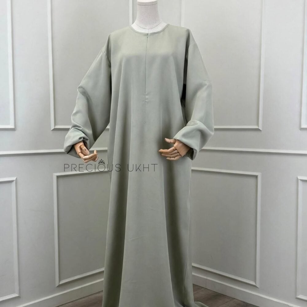 Alternative view of Thick Nida Suheila Abaya 'Sage Green'