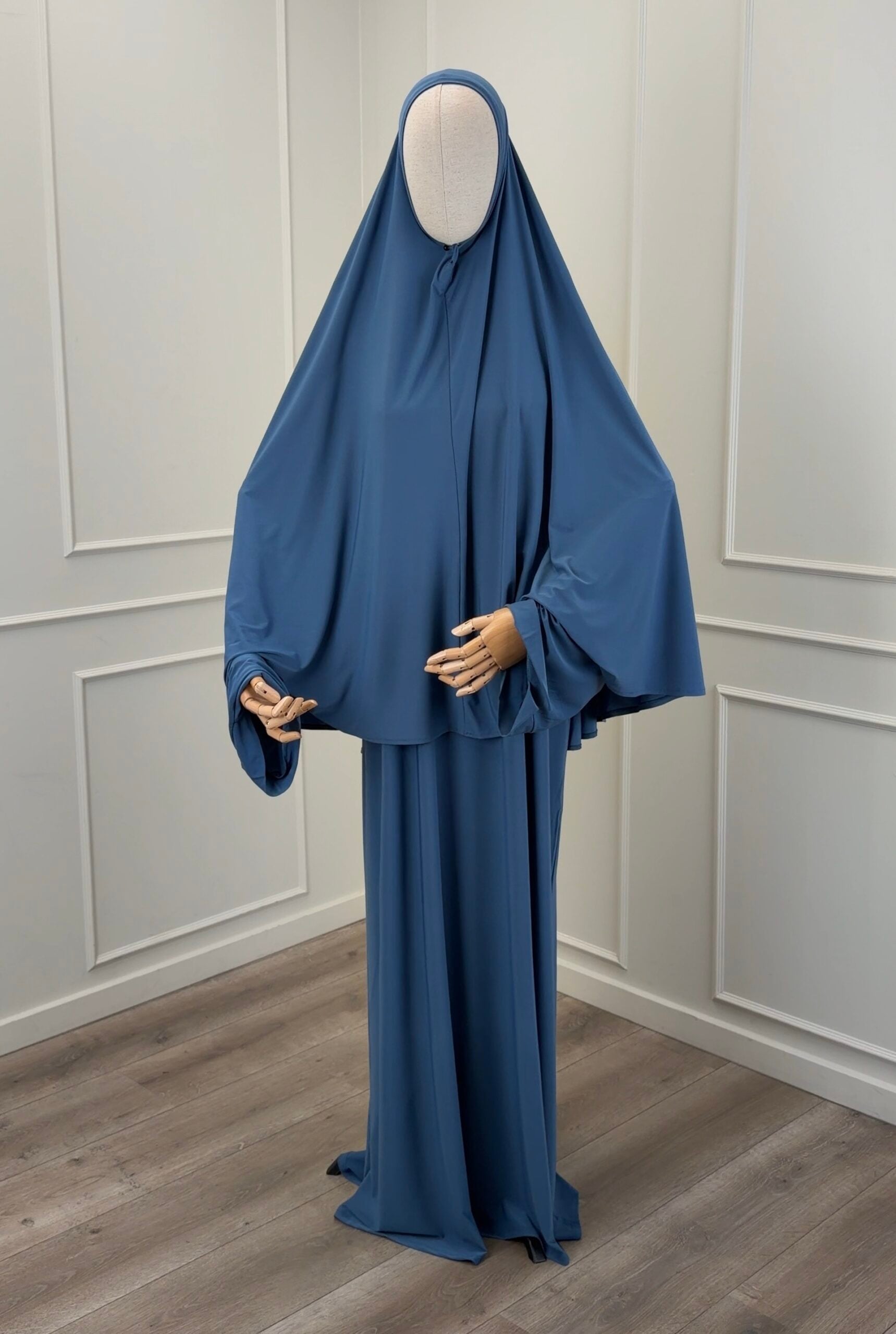 Premium Jersey Short Khimaar & Abaya ‘Jeans Blue’